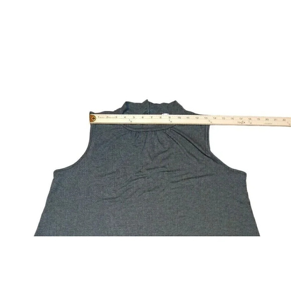 The Office Edit X Kiki Larue Women's Gray Sleeveless Turtleneck Soft Size 1X - Picture 12 of 13